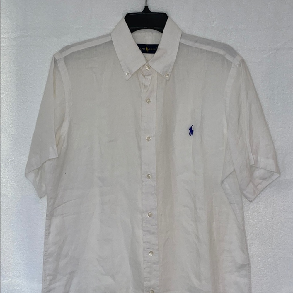 Ralph Lauren white button down shirt